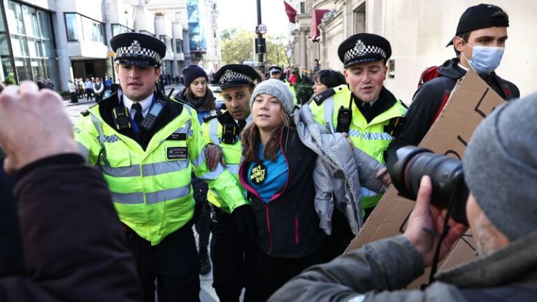 231017140330 03 greta thunberg arrest 101723 1 768x432 - Greta Thunberg Arrested at oil Conference in London