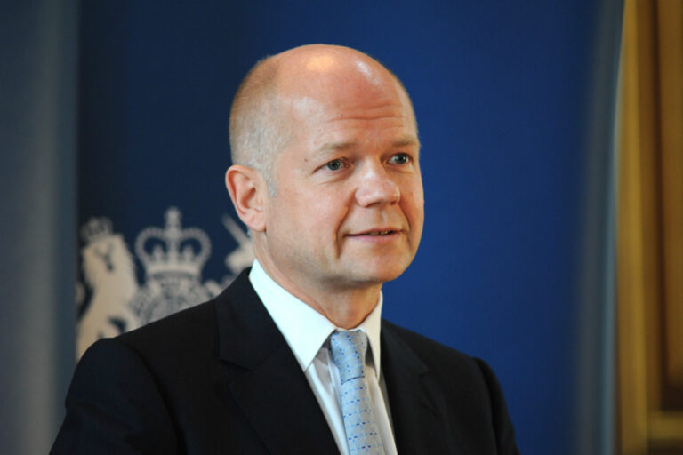 William Hague portrait 768x512 - Hague stated in a Declaration Towards the UK Parliament